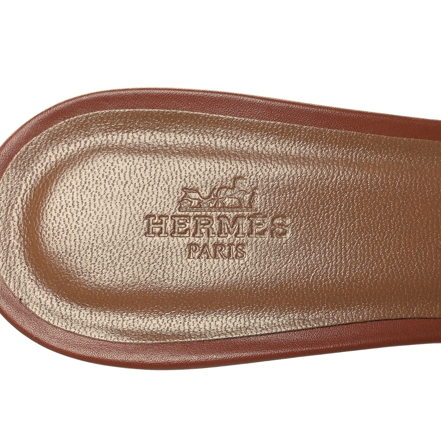 Calfskin Oasis Sandals 40.5 Gold