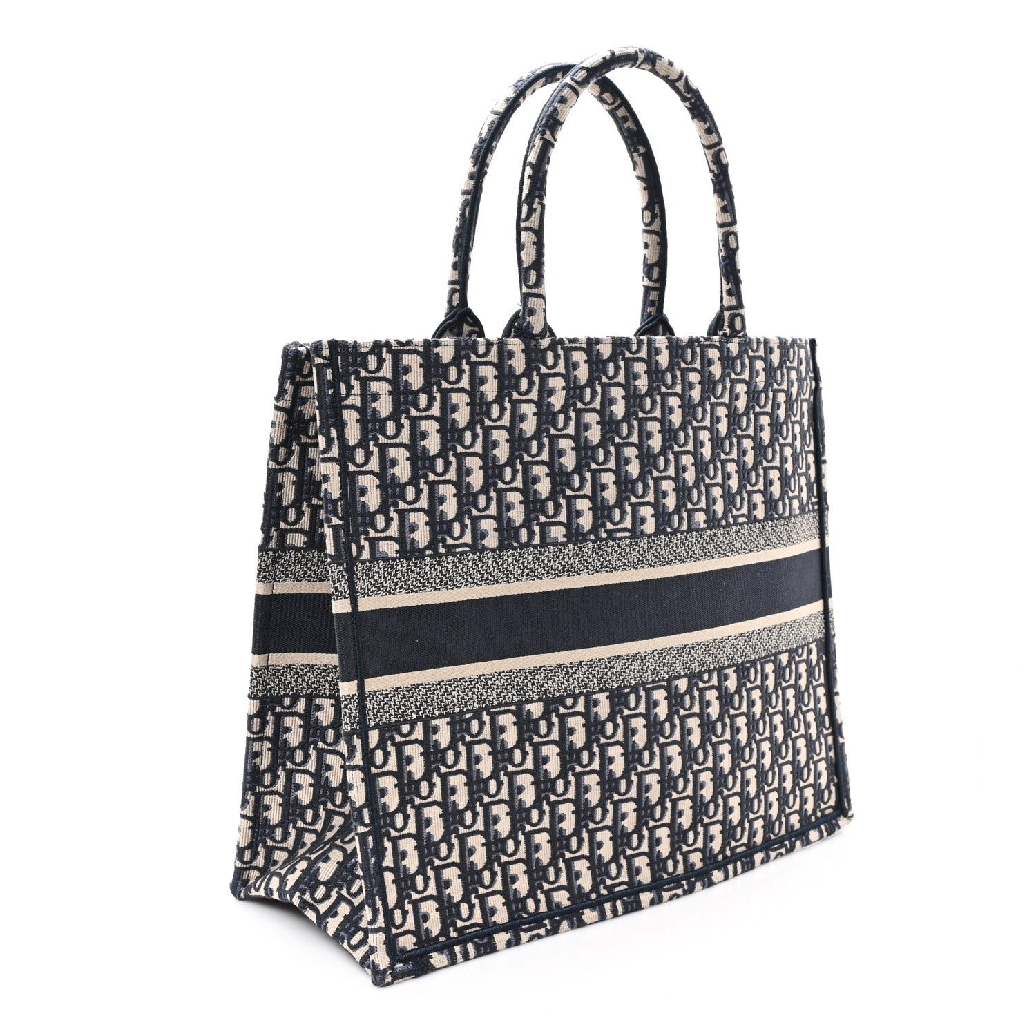 Christian Dior Oblique Large Book Tote Blue Multicolor 3 of 11