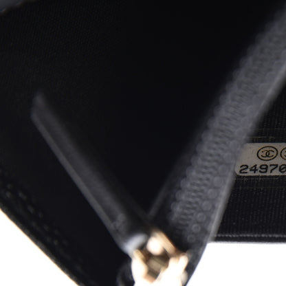Chanel Caviar Chevron Quilted Boy Wallet On Chain WOC Black 8 of 9