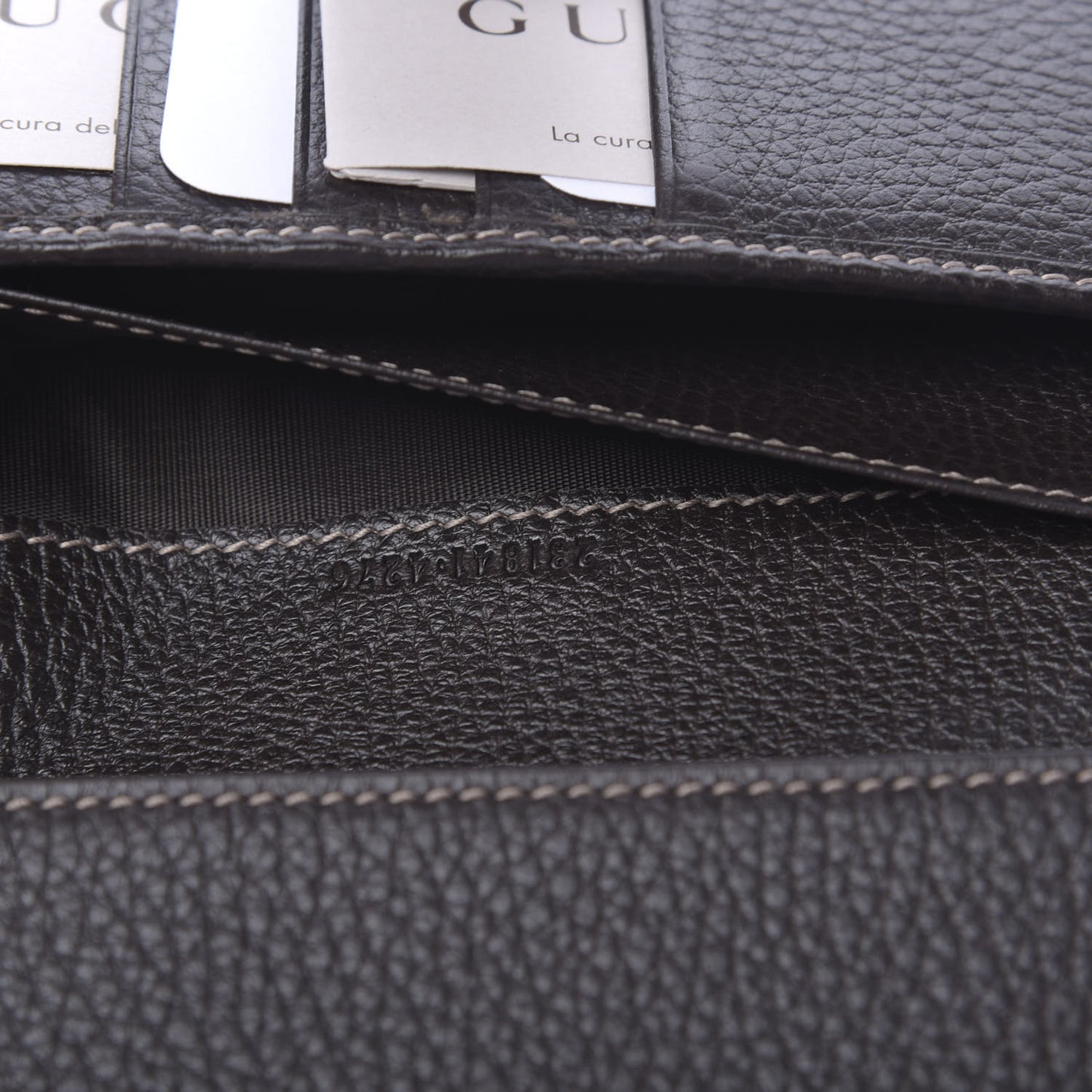 Crystal Monogram Continental Wallet Brown