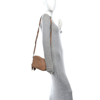 Gucci Pebbled Calfskin Small Soho Disco Bag Camelia 2 of 11