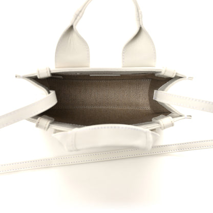 Chloe Calfskin Mini Woody Ribbon Tote White 5 of 11