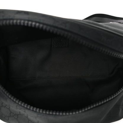 Gucci Nylon Monogram Fanny Pack Belt Bag Black 5 of 9