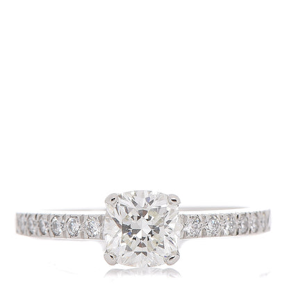 Tiffany Platinum Diamond .90ct Square Cushion Cut Engagement Ring 50 5.25 1 of 7