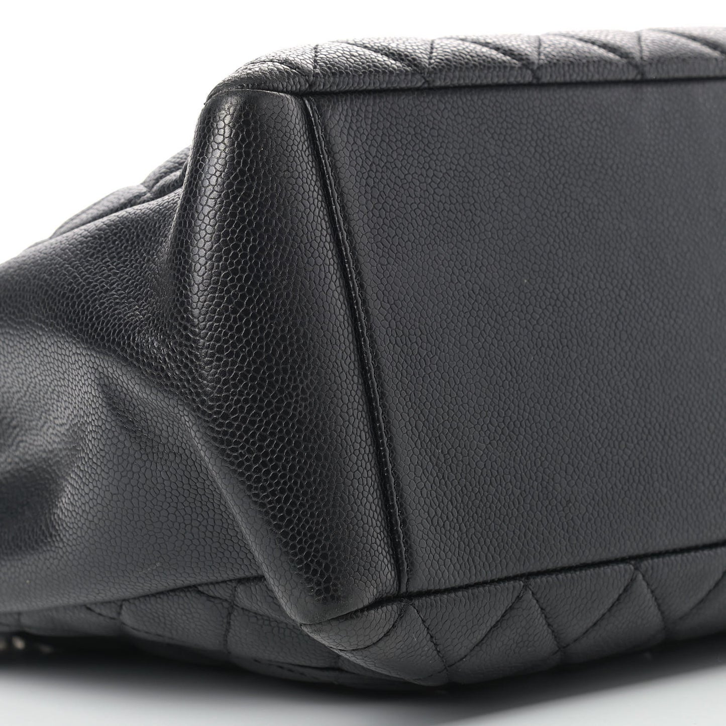 Caviar Quilted Grand Shopping Tote GST Black