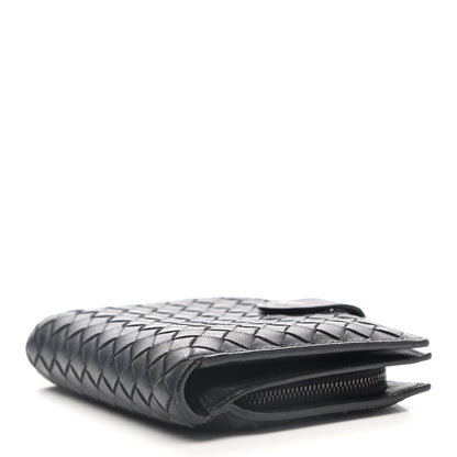 Bottega Veneta Nappa Intrecciato French Flap Wallet Black 4 of 14