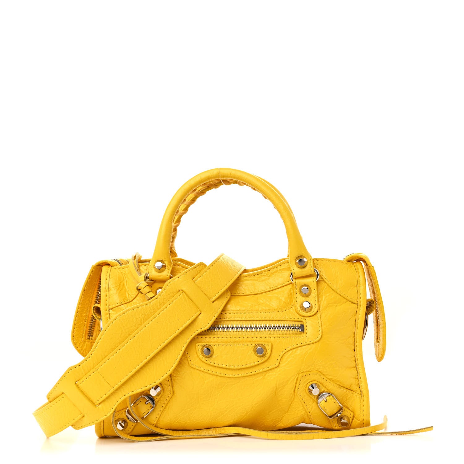 Balenciaga Agneau Classic Hardware Mini City Yellow 1 of 12