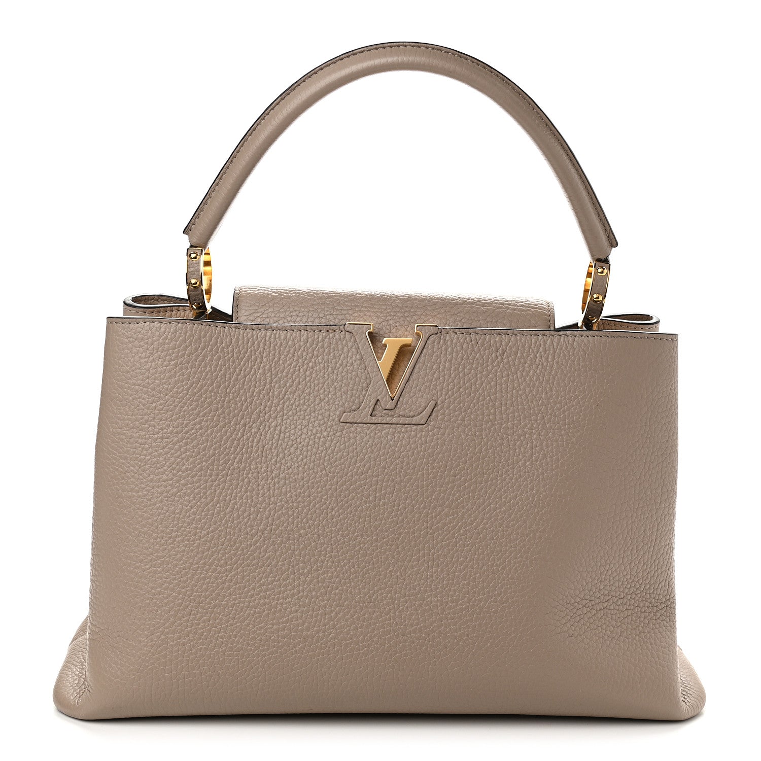 Louis Vuitton Taurillon Capucines MM Galet 1 of 8