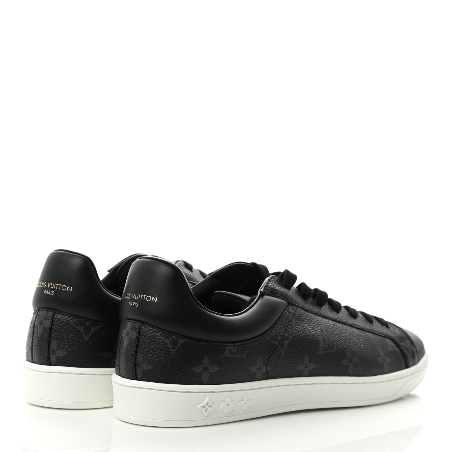 Calfskin Monogram Eclipse Luxembourg Sneakers 8 Black