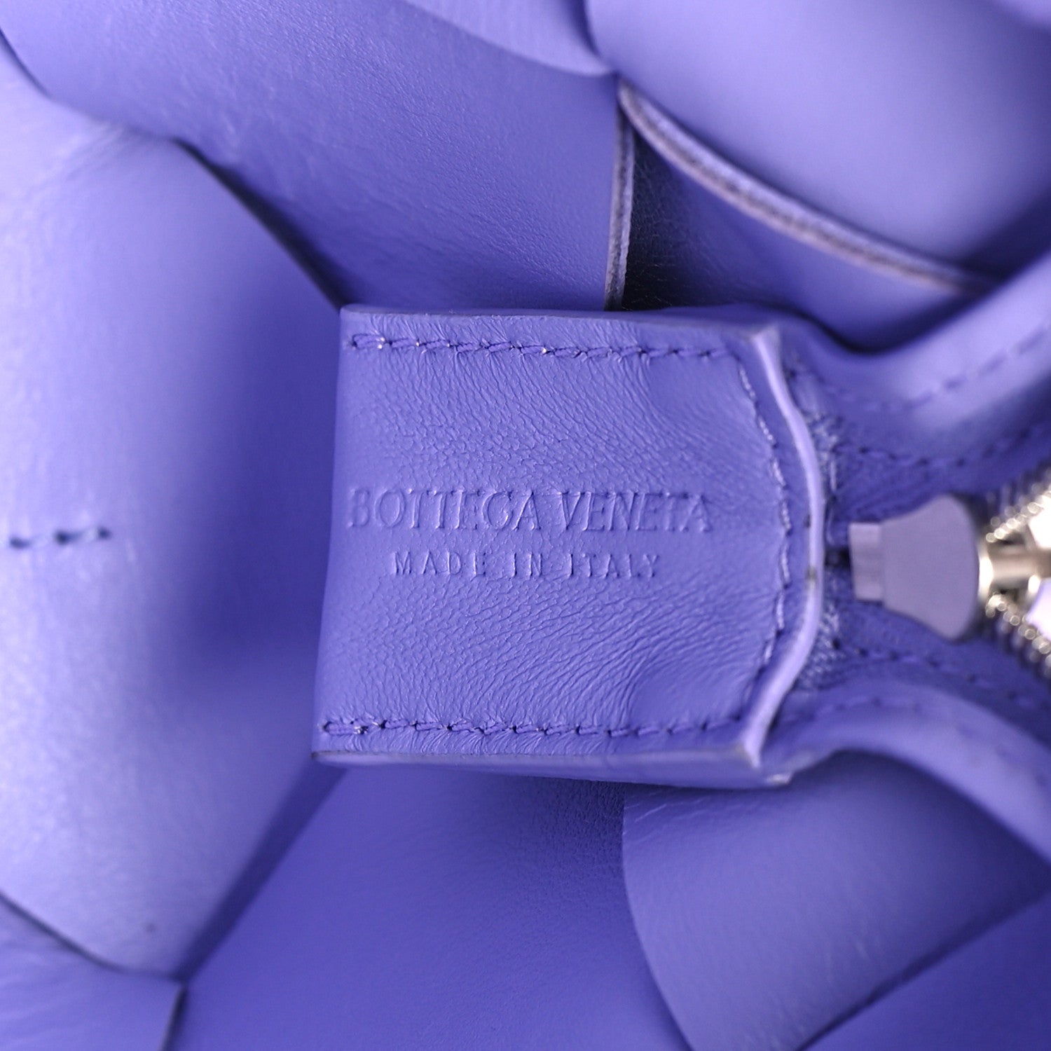 Bottega Veneta Lambskin Maxi Intrecciato Small Cassette Camera Bag Wisteria 6 of 9