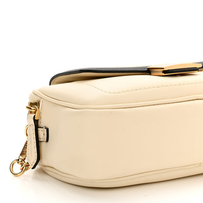 Fendi Vitello Grace Matte Bi-Color Easy Baguette Uovo Black 12 of 13
