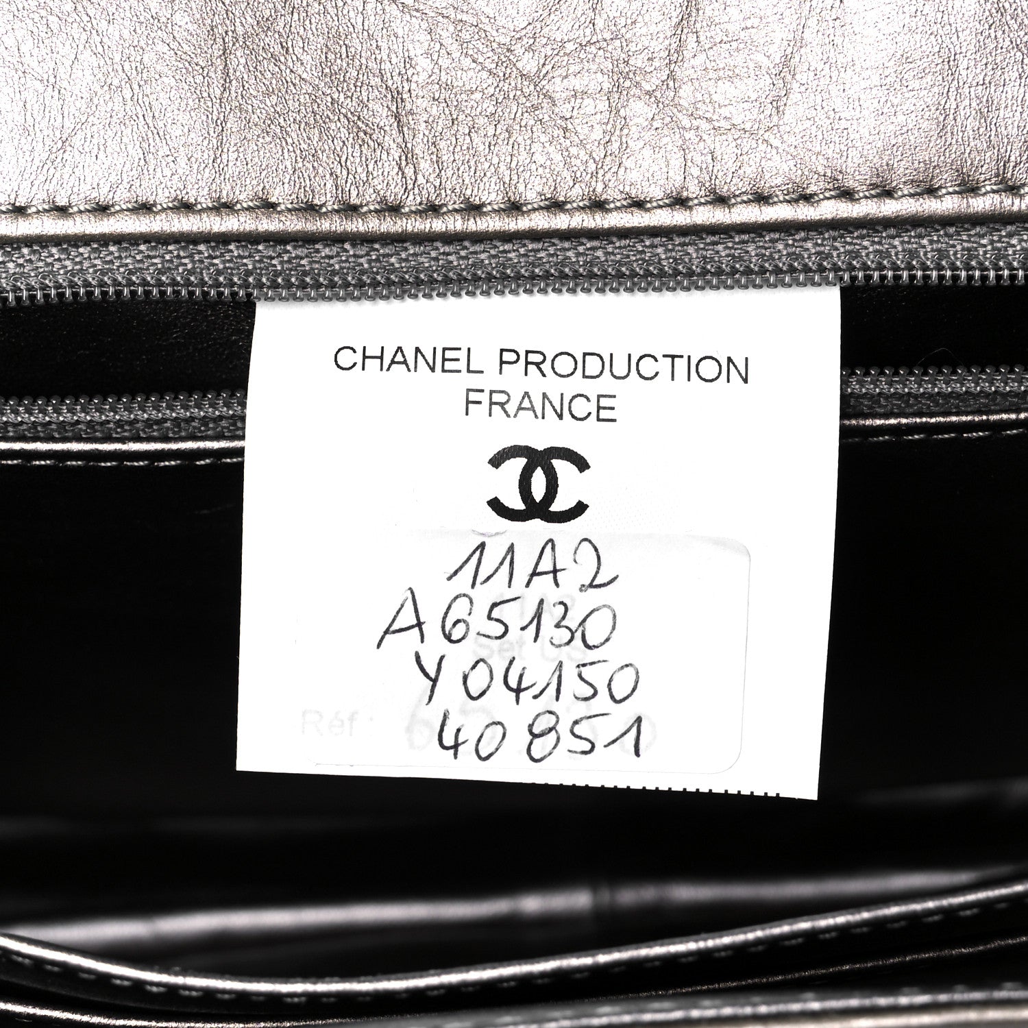 Chanel Metallic Aged Calfskin Quilted Accordion 2.55 Reissue Flap Silver 6 of 10