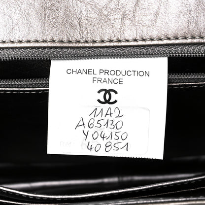 Chanel Metallic Aged Calfskin Quilted Accordion 2.55 Reissue Flap Silver 6 of 10