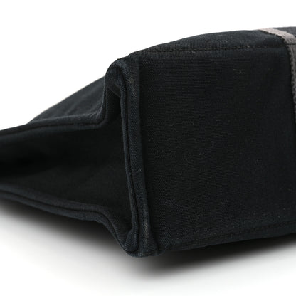 Hermes Canvas Herline MM Tote Black 9 of 15
