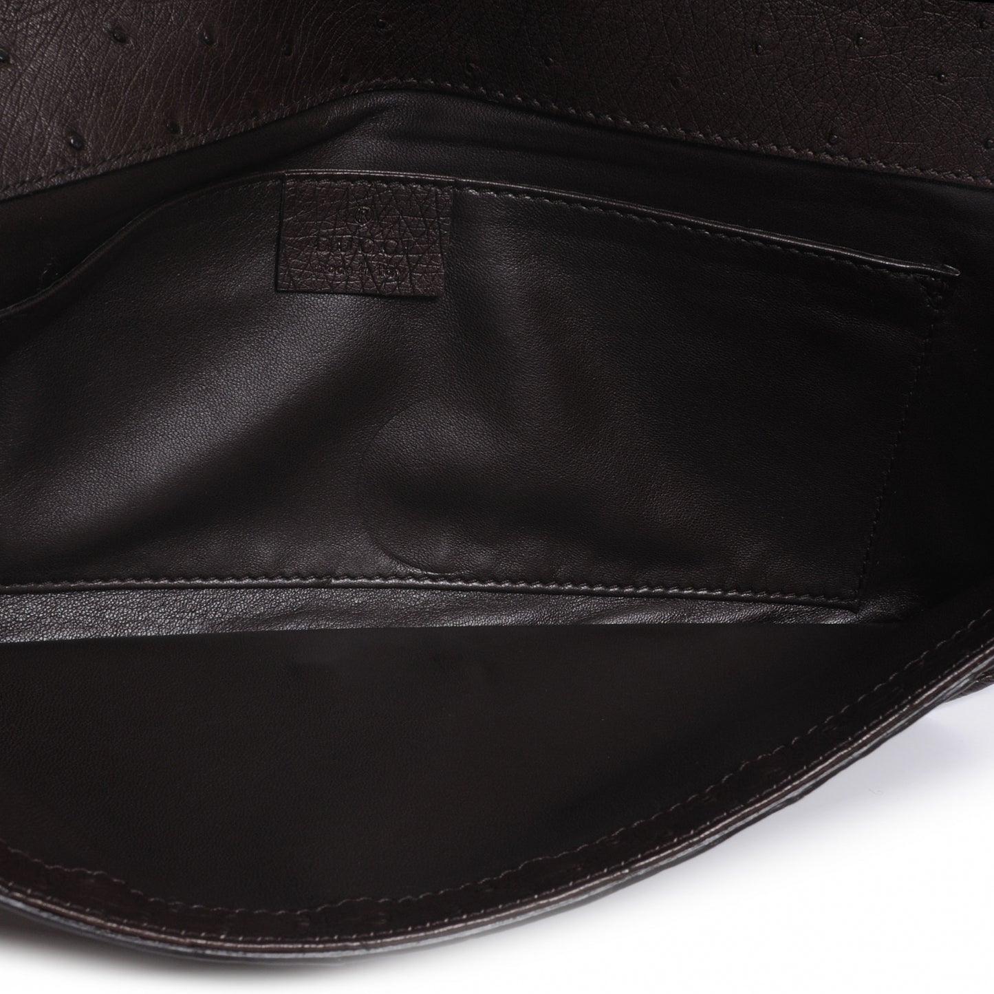 Ostrich 1973 Clutch Cocoa Brown