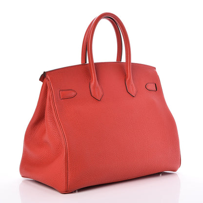 Hermes Togo Birkin 35 Rouge Casaque 3 of 29
