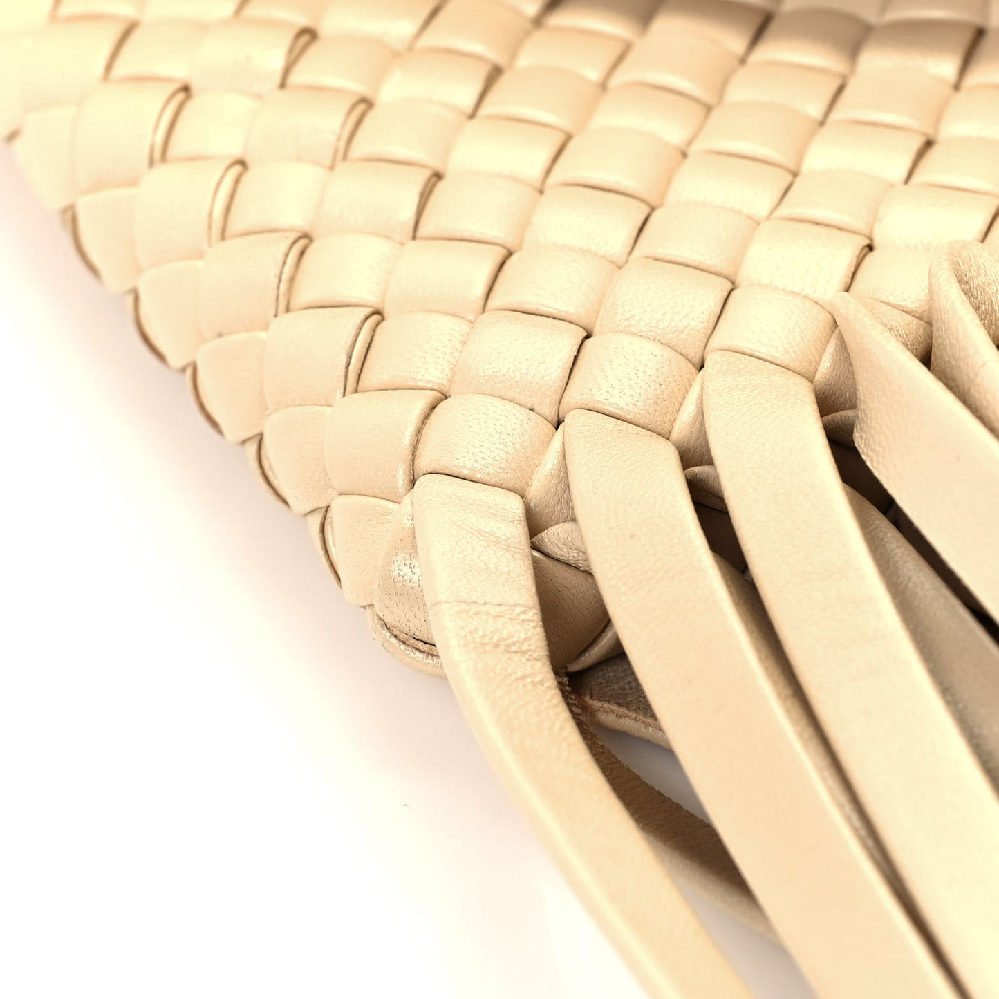 Nappa Intrecciato The Fringe Crisscross Bag Porridge