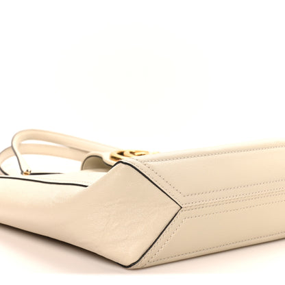 Gucci New Sakai Calfskin Lux Small Dahlia Tote Mystic White 9 of 12