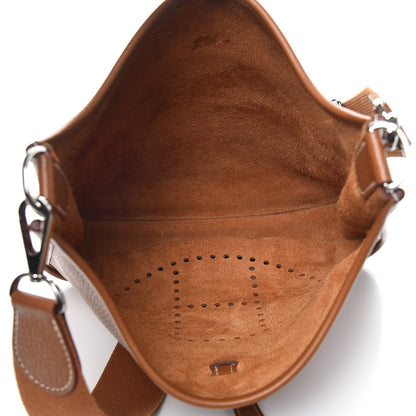 Hermes Taurillon Clemence Evelyne III PM Gold 5 of 8