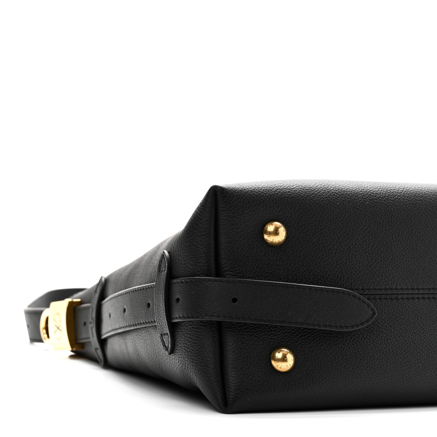 Louis Vuitton Grained Calfskin Low Key Hobo PM Black 9 of 11