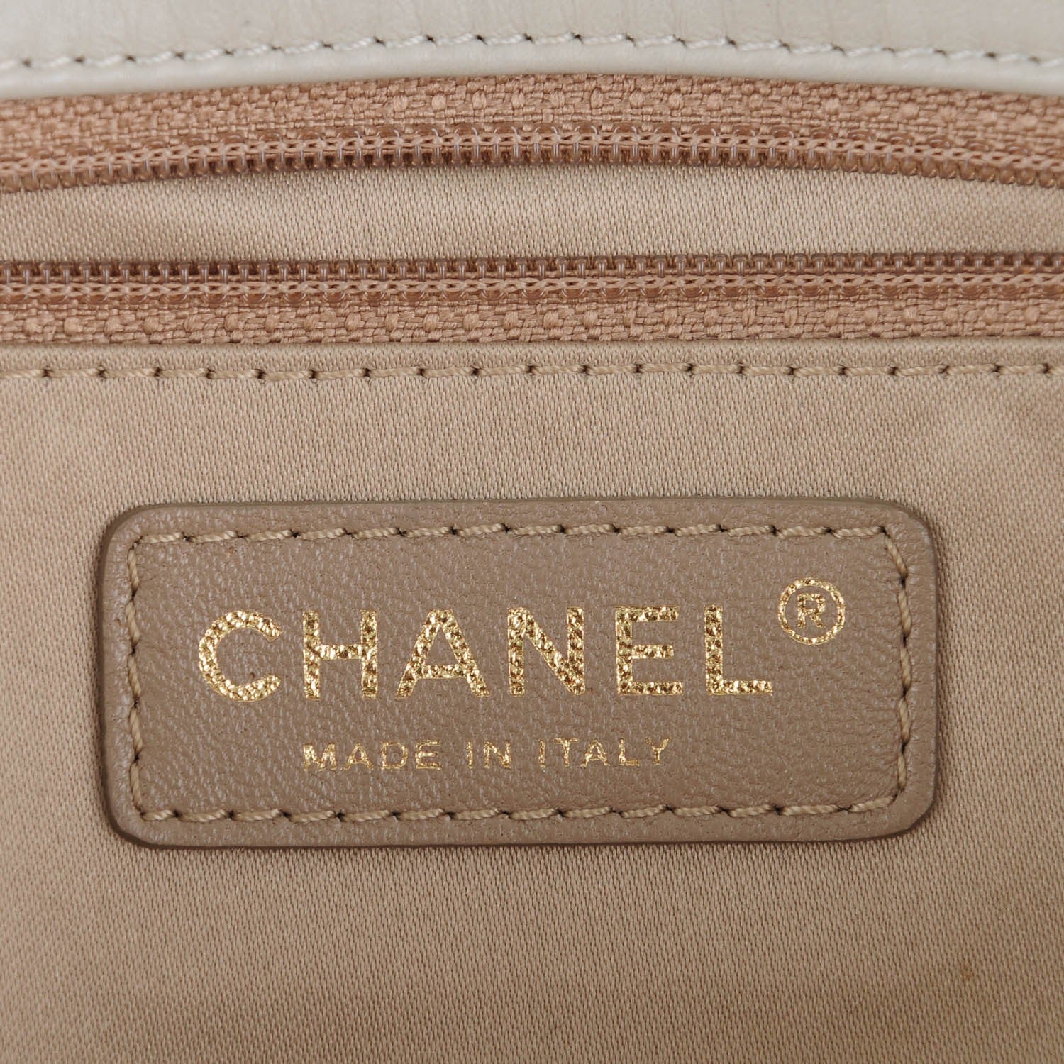 Chanel Calfskin Surpique Chevron Quilted Medium Flap Light Grey 8 of 9