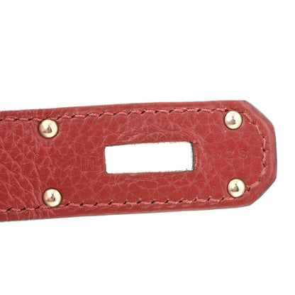Hermes Taurillon Clemence Bi-Color Jypsiere 31 Rouge H Rouge Casaque 7 of 15