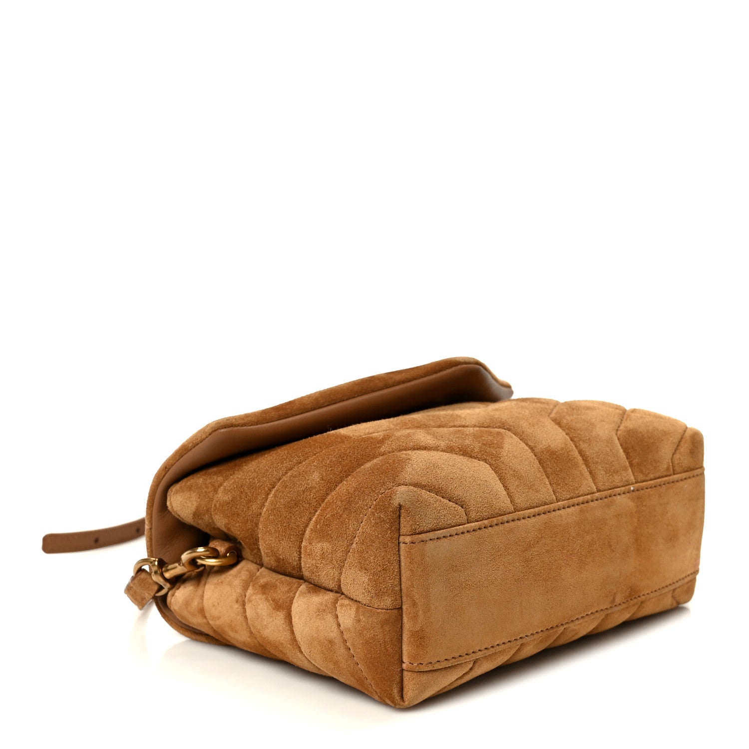 Saint Laurent Suede Toy Loulou Shoulder Bag Cinnamon 4 of 11