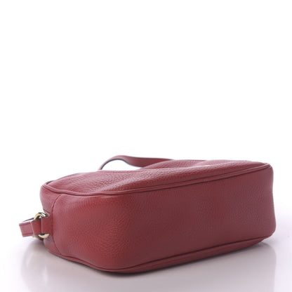 Gucci Pebbled Calfskin Small Soho Disco Bag Tabasco Red 4 of 10