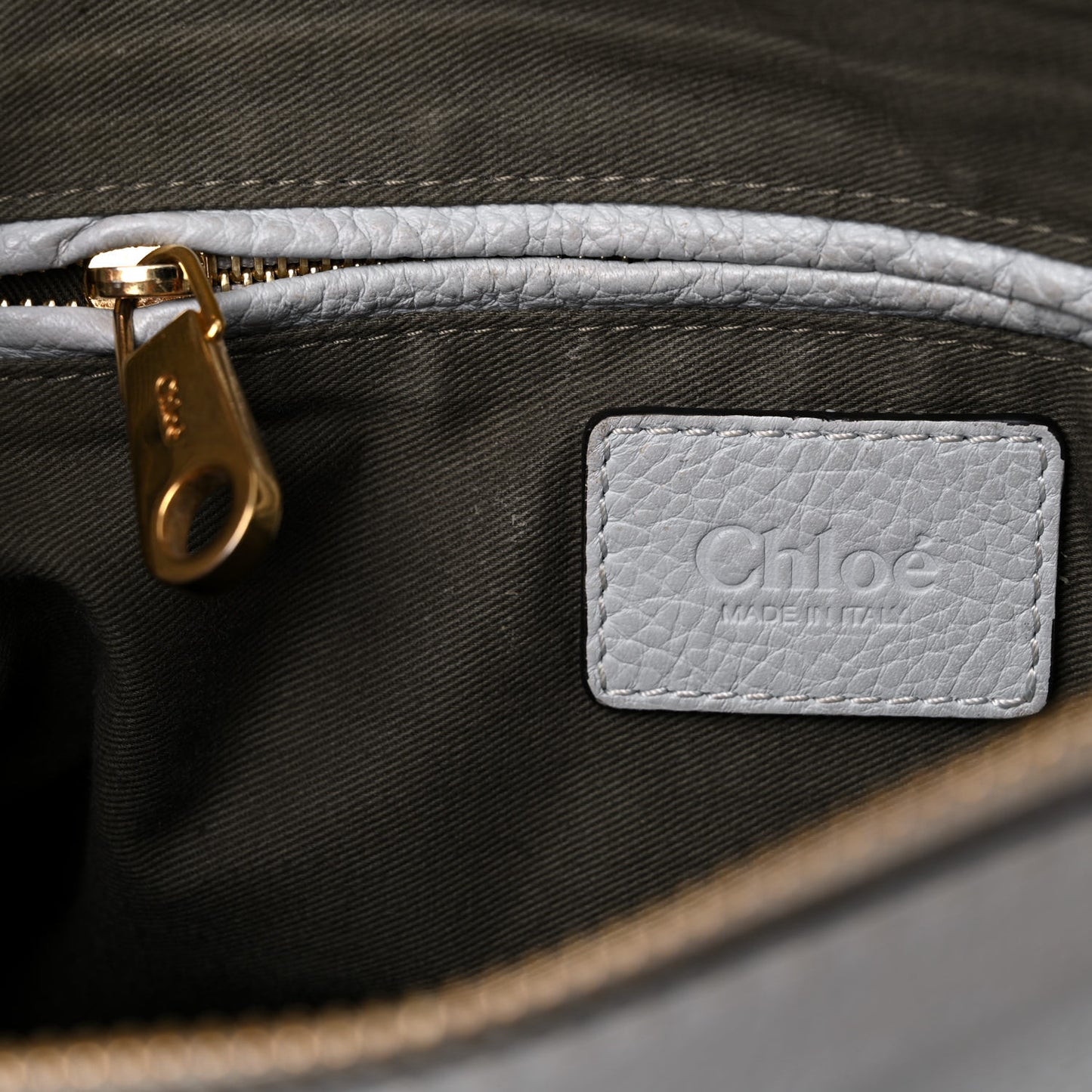 Calfskin Small Marcie Satchel Airy Grey