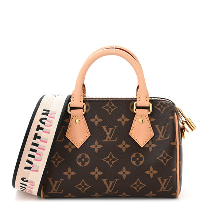 Louis Vuitton Monogram Speedy Bandouliere 20 Black 1 of 10