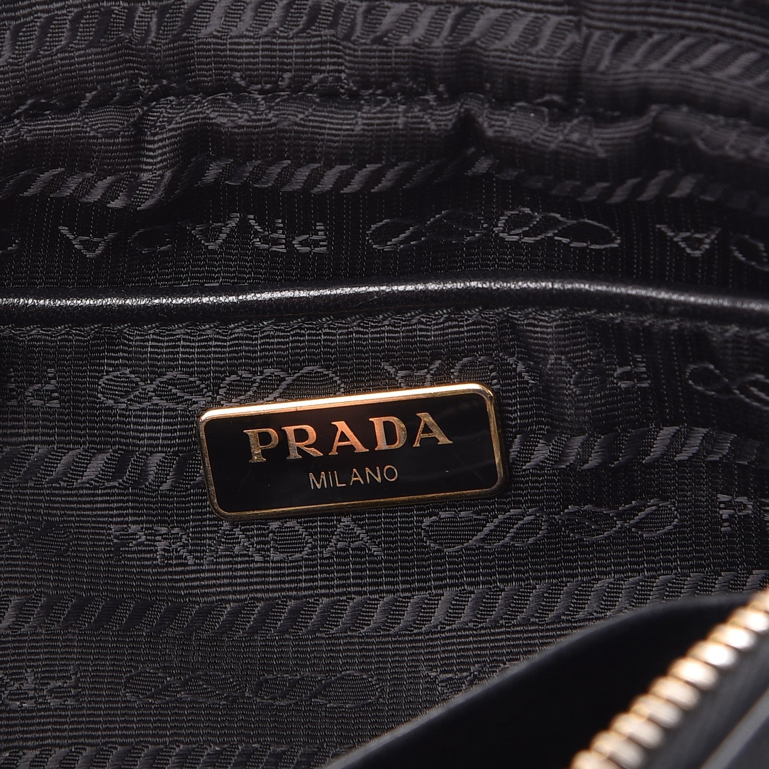 Prada Tessuto Nylon Calf Gaufre Camera Crossbody Nero Black 7 of 12