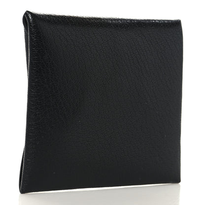 Hermes Chevre Mysore Calvi Card Case Black 3 of 6