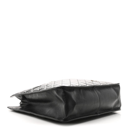Chanel Aged Calfskin Medium Charm Shopping Bag Black 4 of 10