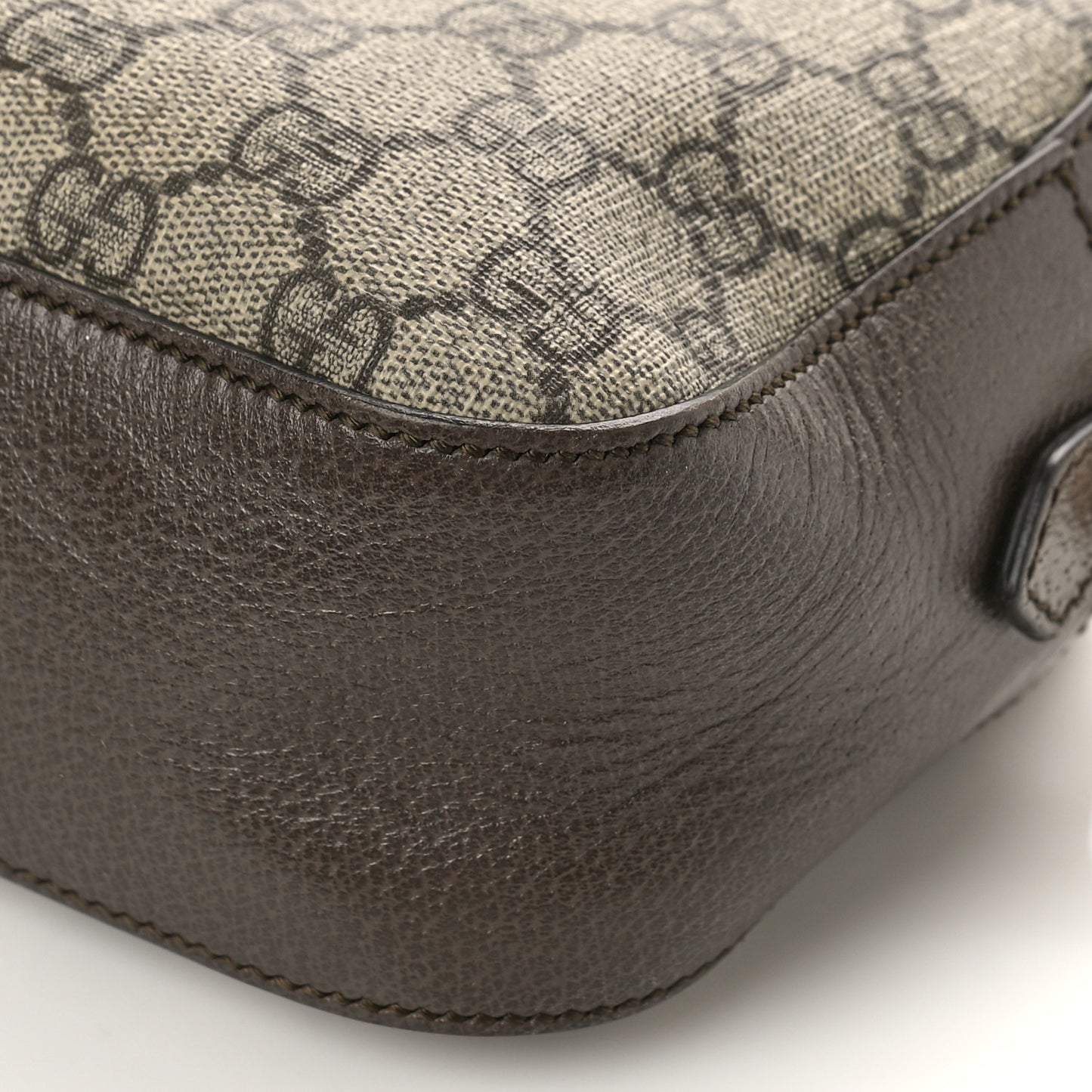 GG Supreme Monogram Web Neo Vintage Shoulder Bag Beige New Acero Crop