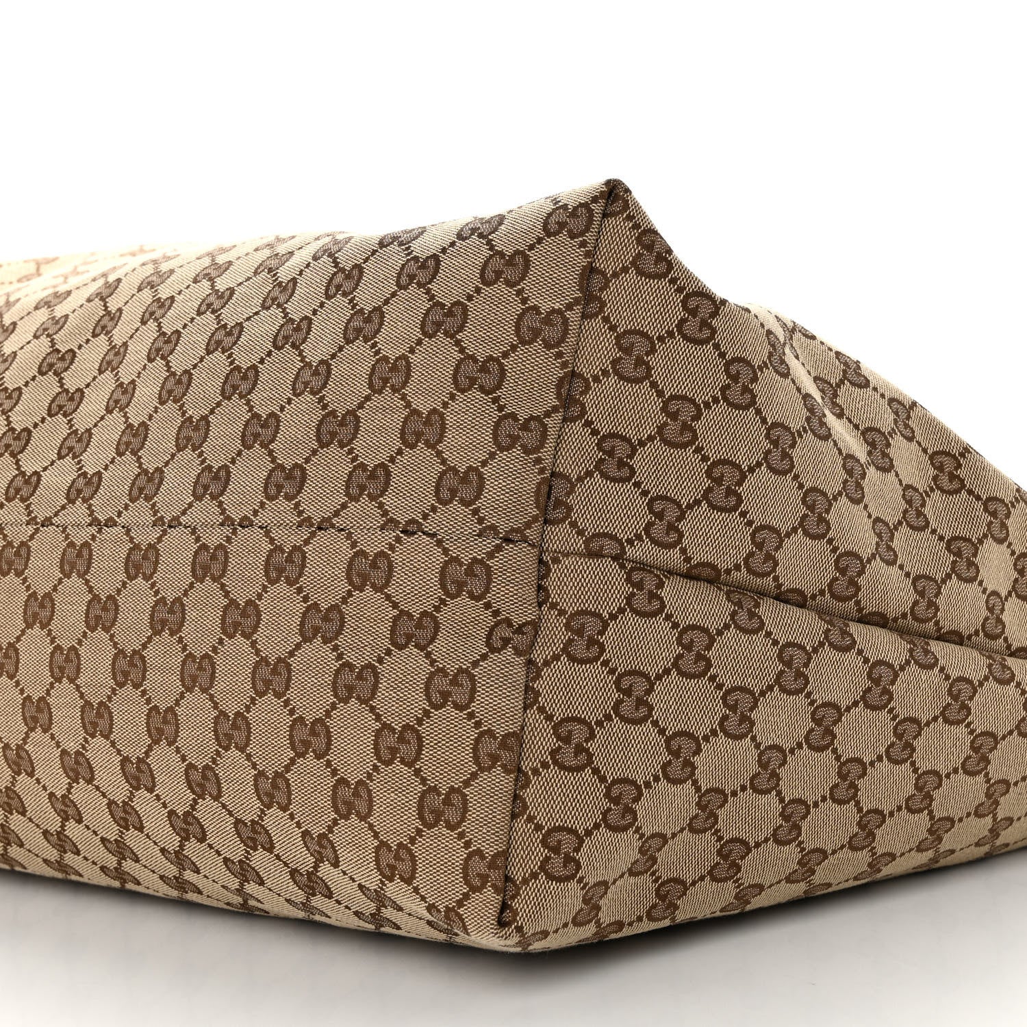 Gucci GG Monogram Patent Oliver Pug Tote Yellow Beige 10 of 12