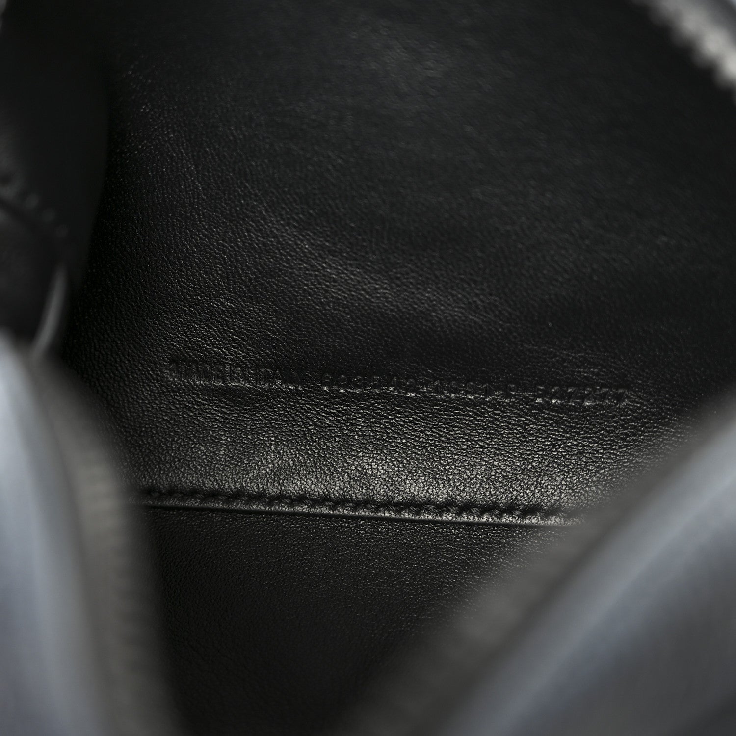 Balenciaga Grained Calfskin Embossed Car Camera Bag Black White Dirt 7 of 11