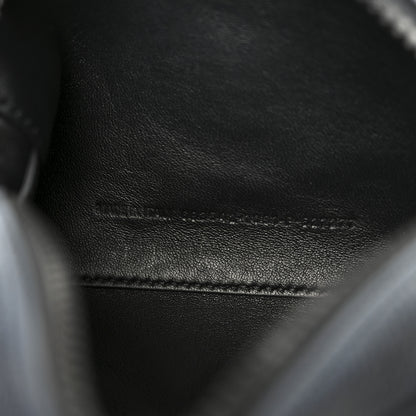 Balenciaga Grained Calfskin Embossed Car Camera Bag Black White Dirt 7 of 11