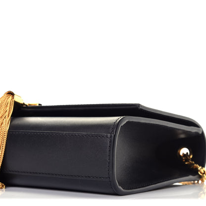 Saint Laurent Smooth Calfskin Medium Classic Monogram Kate Tassel Satchel Black 8 of 8