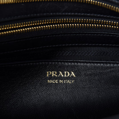 Prada Saffiano City Calfskin Medium Esplanade Tote Black 8 of 10