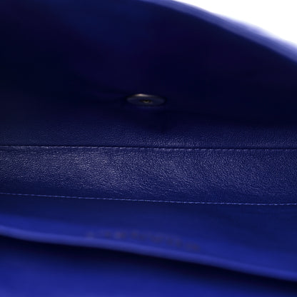 Chanel Lambskin Quilted Clutch with Chain Flap Blue 5 of 11