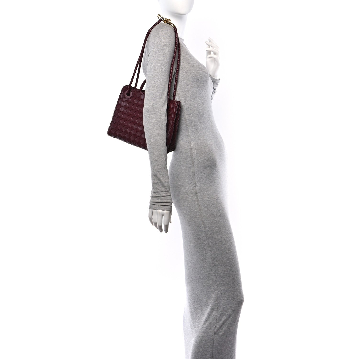 Bottega Veneta Nappa Intrecciato Small Andiamo Shoulder Bag Barolo 2 of 10