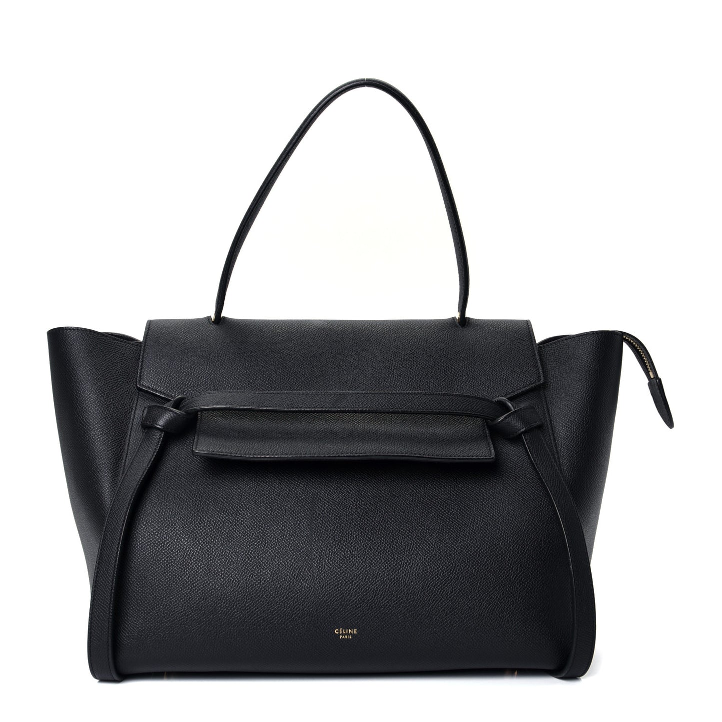 Grained Calfskin Small Belt Bag Black