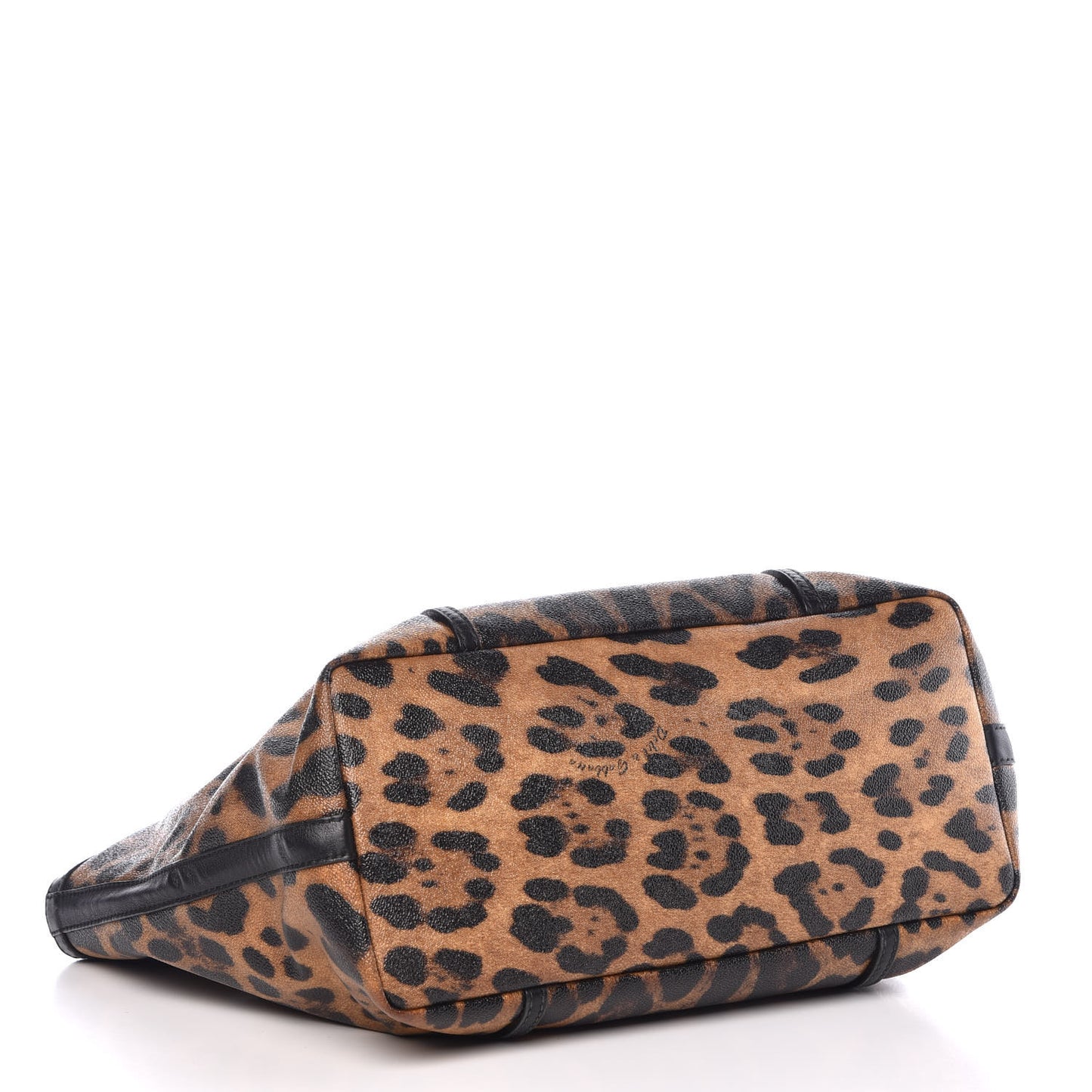 Coated Canvas Leopard Print Miss Escape Tote