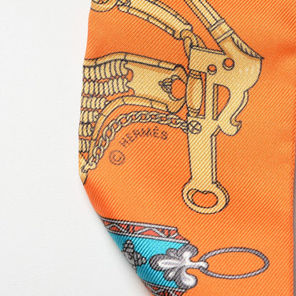Hermes Silk Mors Et Gourmettes Remix Twilly 5 of 5