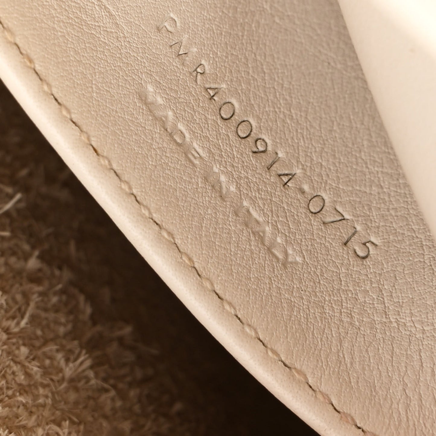 Calfskin Baby Monogram Cabas Dove White