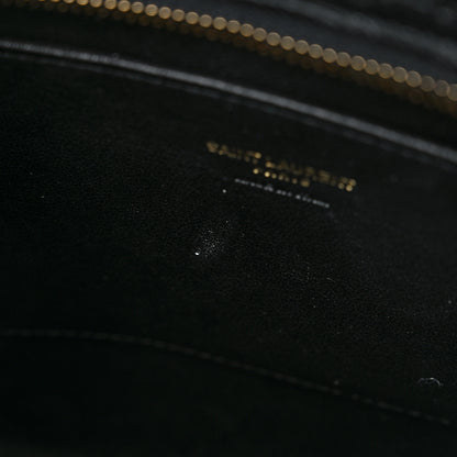 Saint Laurent Python Calfskin Embossed Monogram Baby Cabas Black 11 of 12
