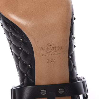 Valentino Garavani Nappa Rockstud Spike Mary Jane 105mm Pumps 36.5 Black 6 of 8