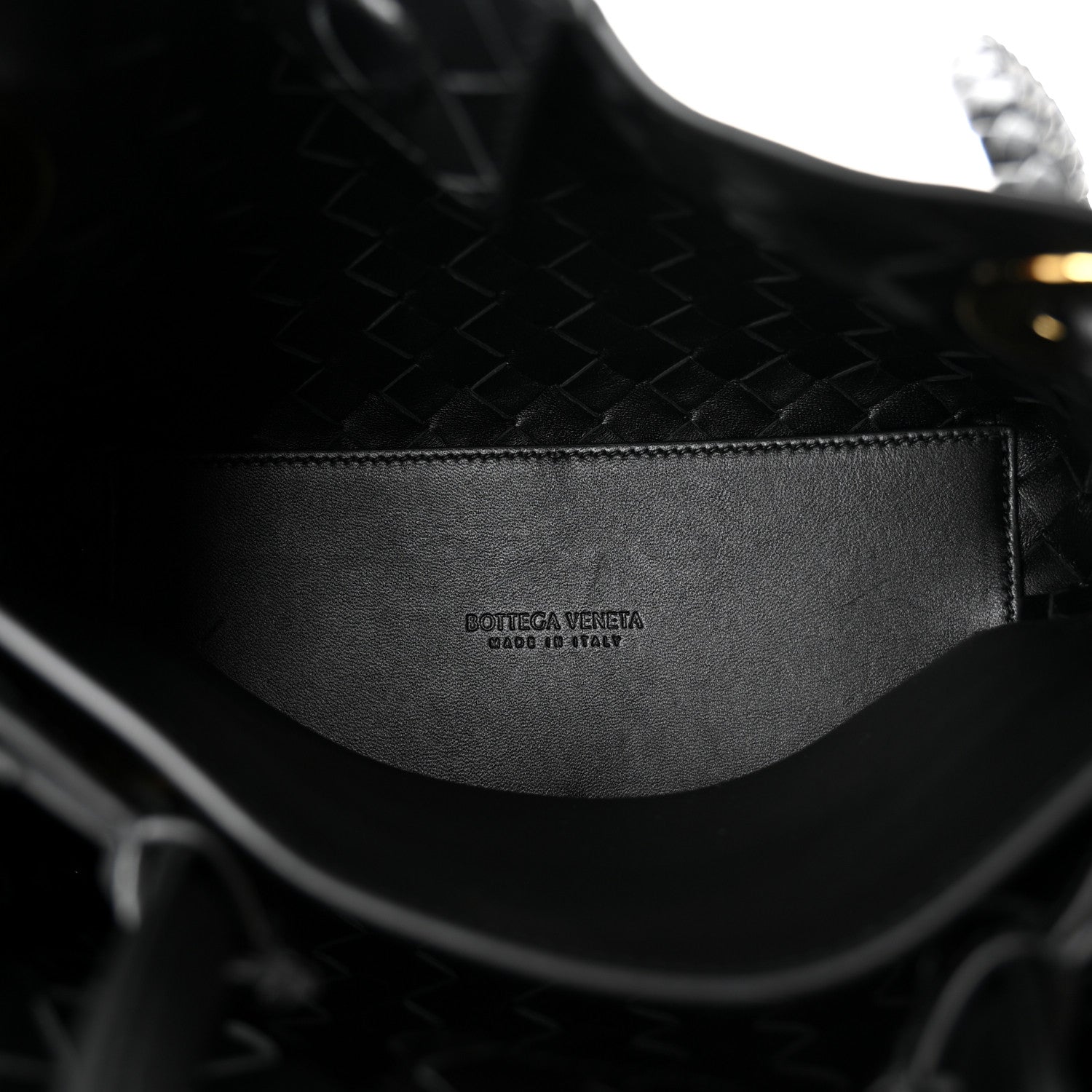 Bottega Veneta Nappa Intrecciato Small Andiamo Shoulder Bag Black 5 of 9