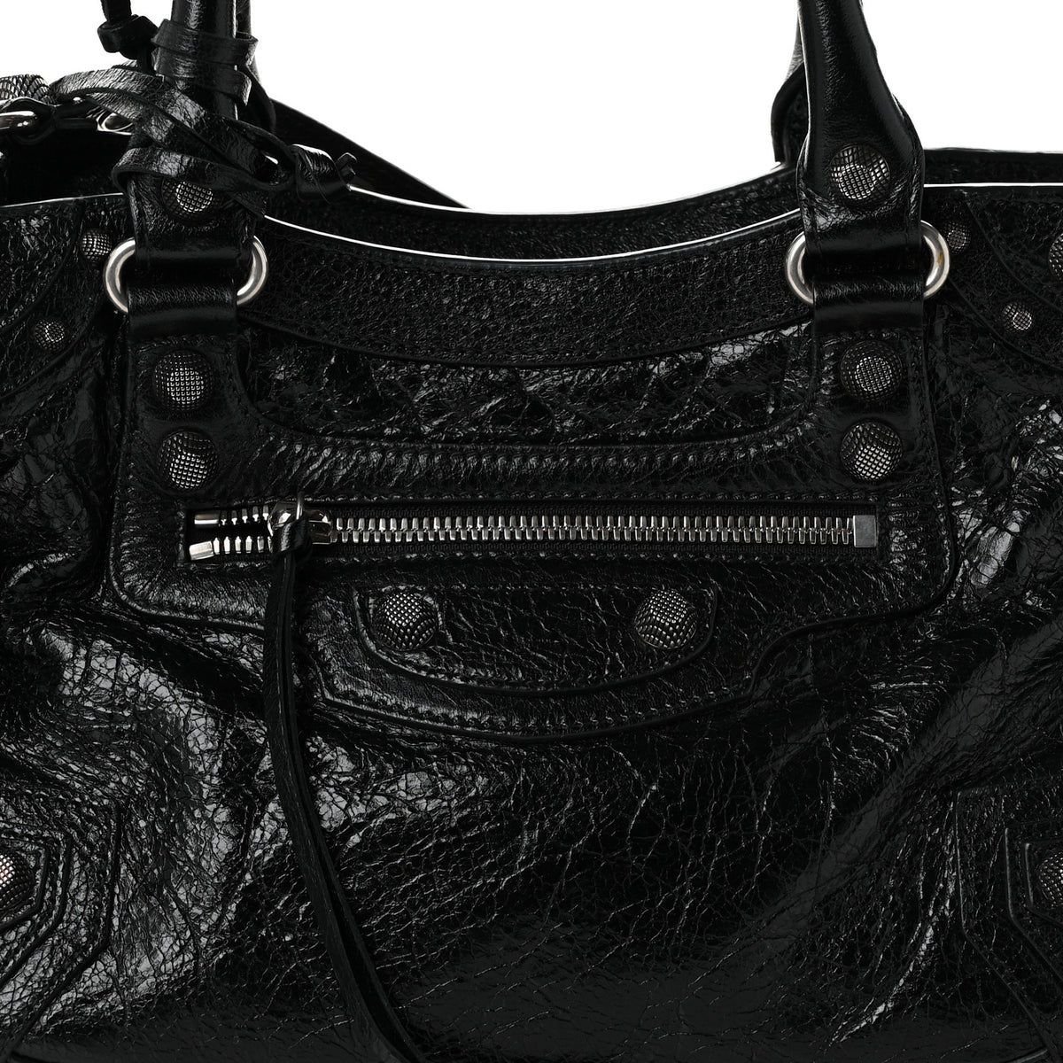 Balenciaga Agneau Arena Small Neo Cagole City Handbag Black 9 of 11