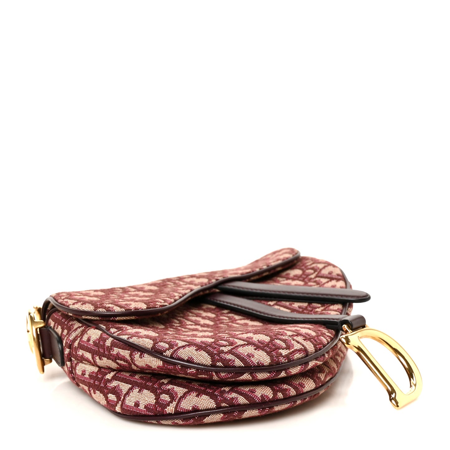 Oblique Saddle Bag Burgundy